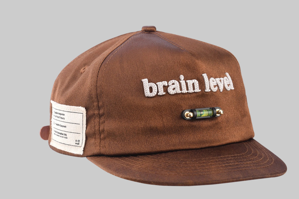 brain level - short brim hat